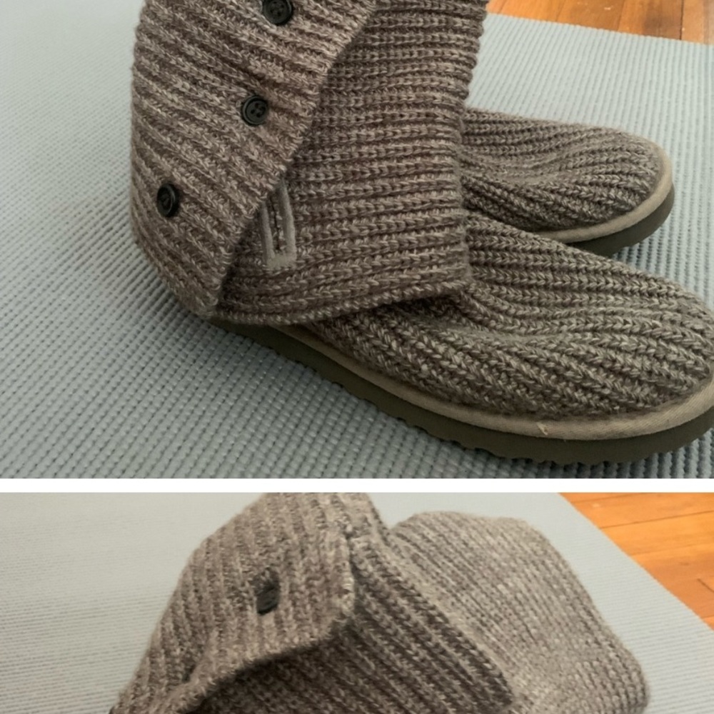 Lightly worn grey knit uggs